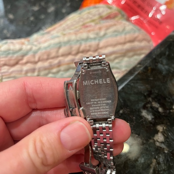 Michele Urban, Diamond watch, Sapphire crystal, Water resistant, Swiss movement - Picture 4 of 15